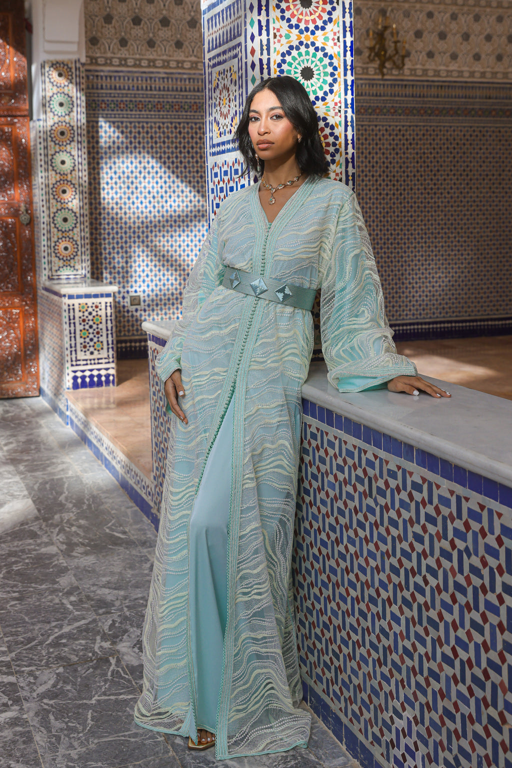 AMAL PEARL KAFTAN
