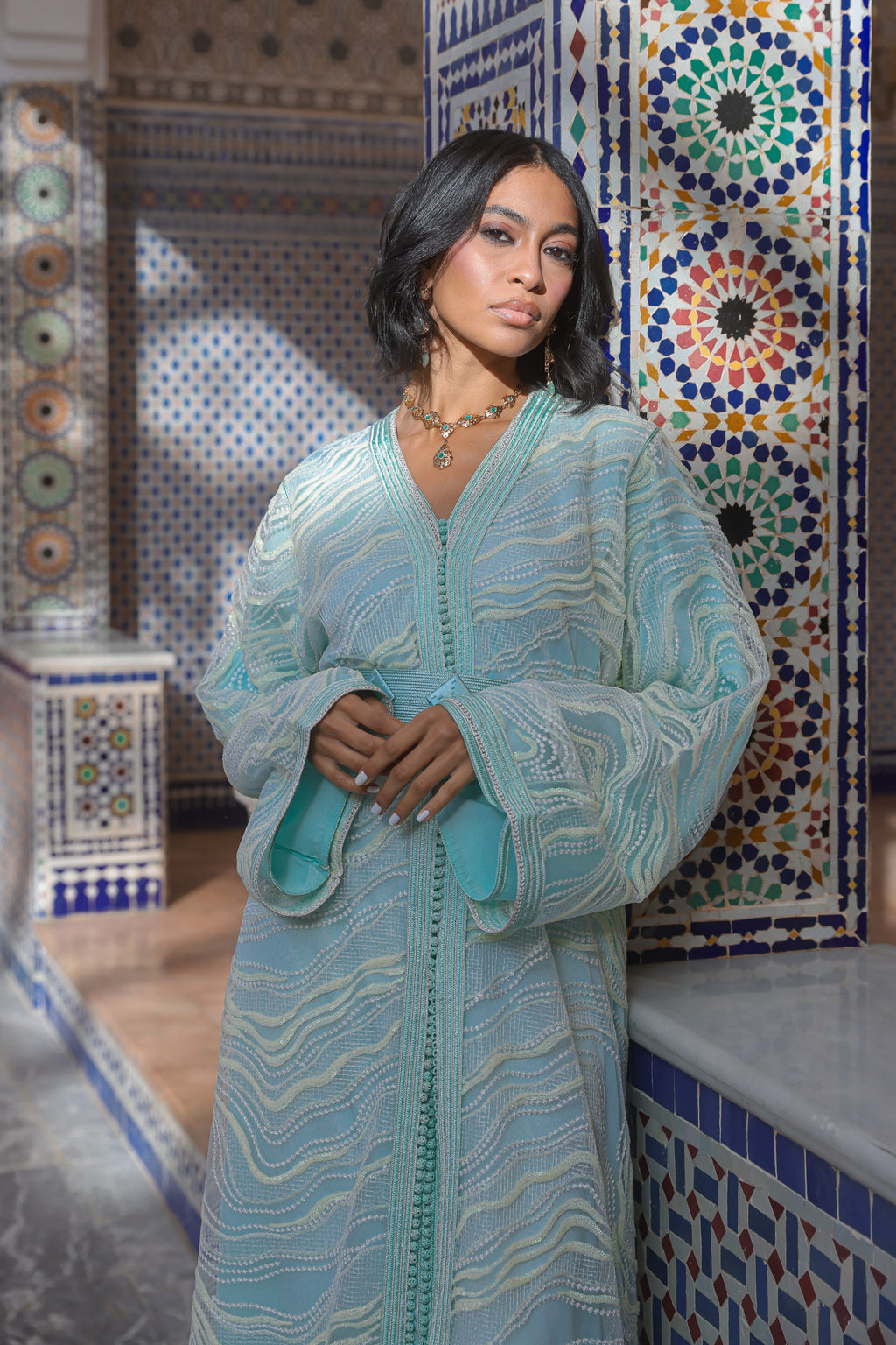 AMAL PEARL KAFTAN