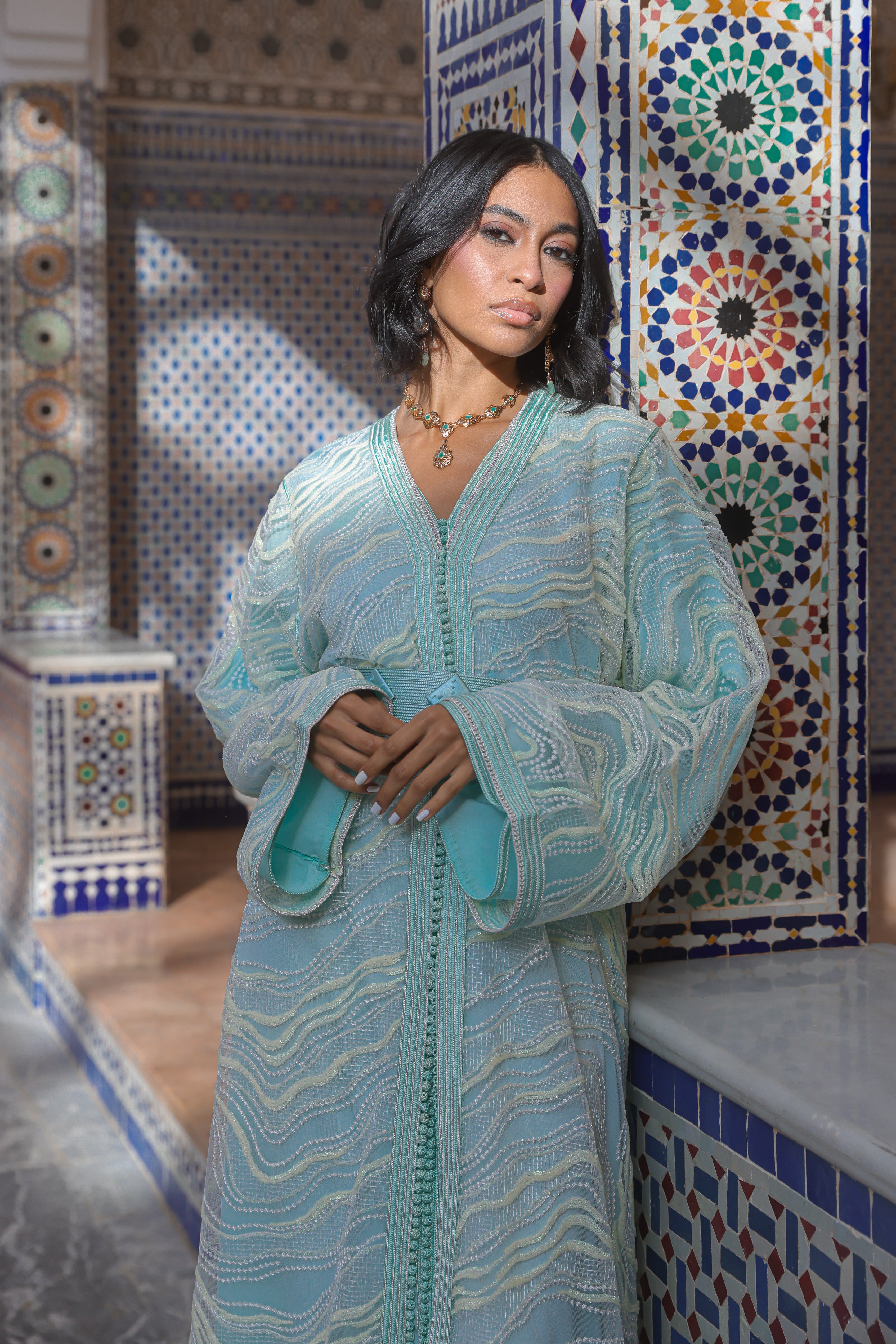 AMAL PEARL KAFTAN