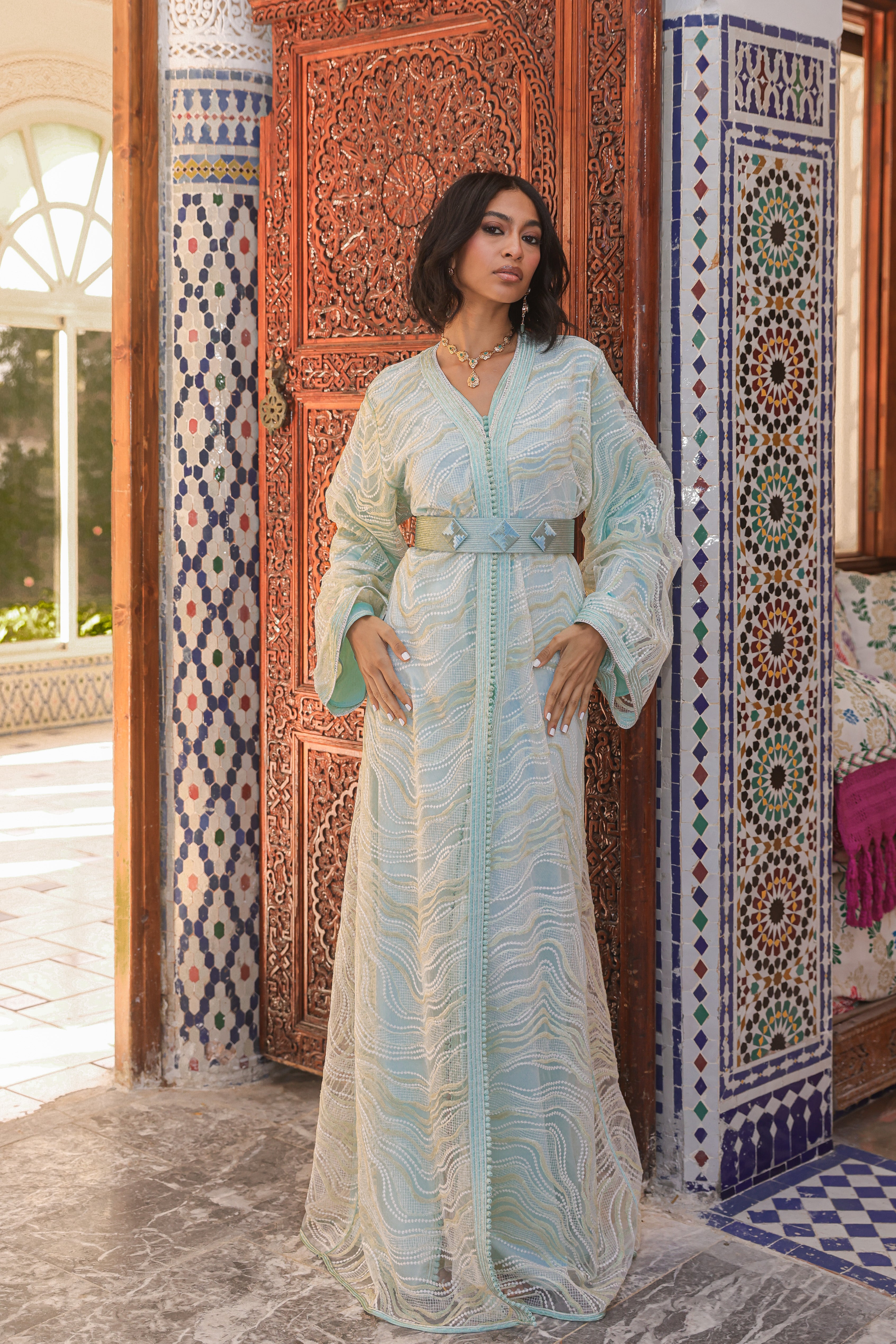AMAL PEARL KAFTAN