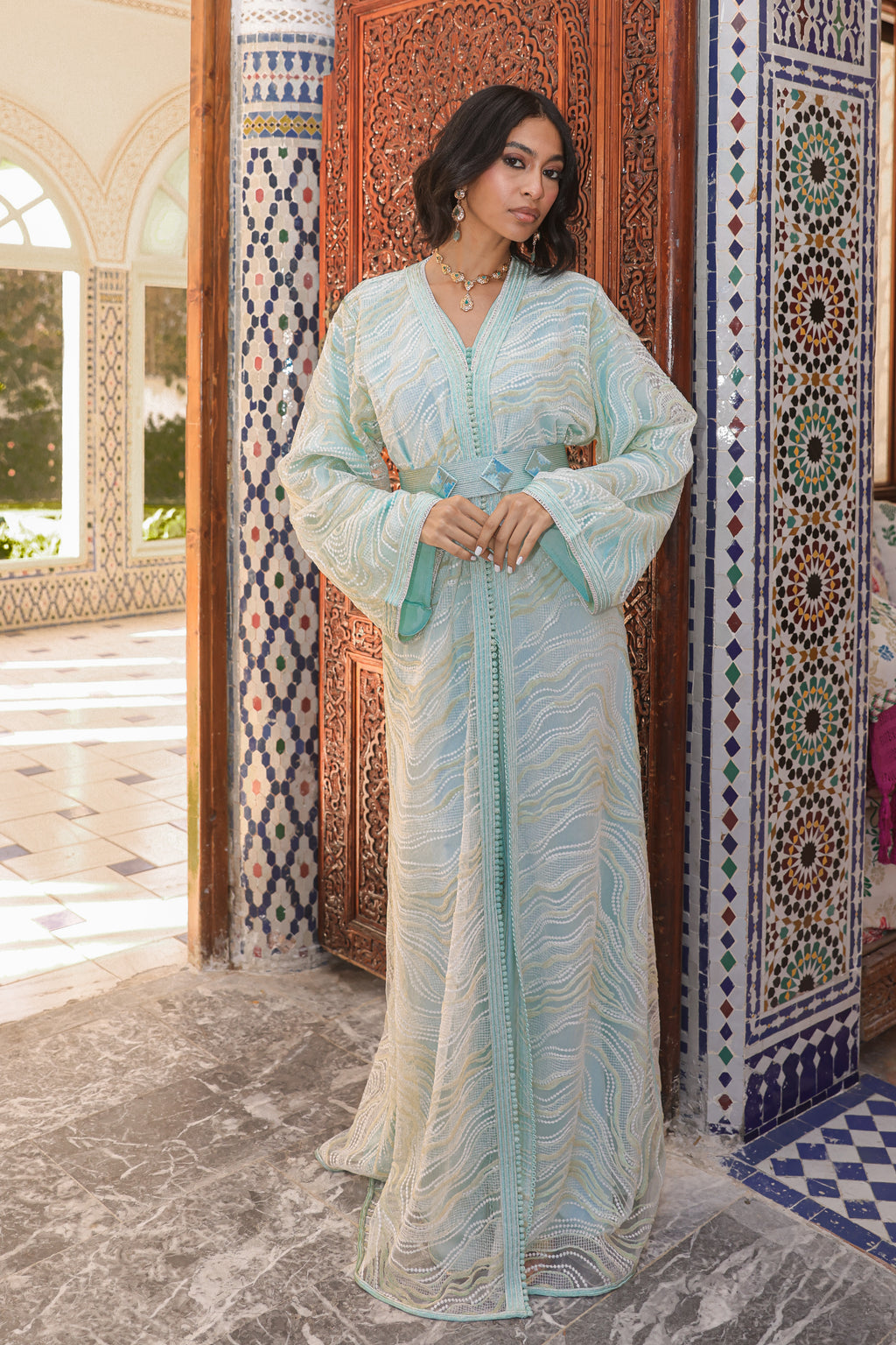 AMAL PEARL KAFTAN