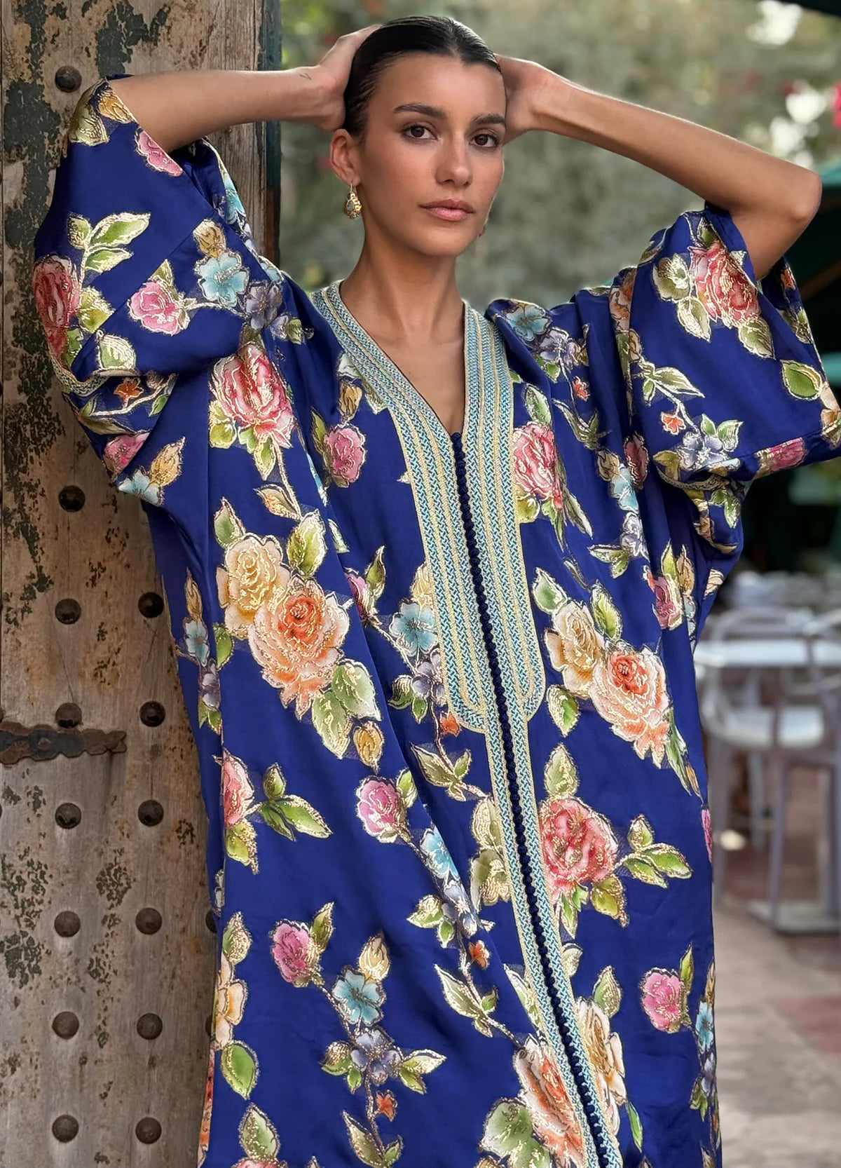 ITIDAL SILK FLORAL KAFTAN